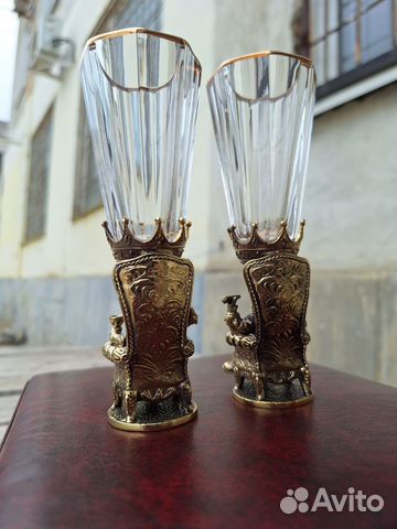 Рюмки лафитники (Львиная пара) купить с доставкой Рюмки лафитники (Львиная пара)