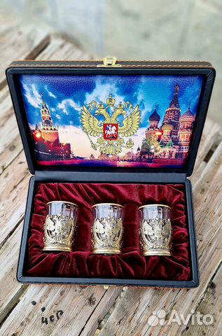 Подарочный набор рюмок «Россия» купить с доставкой Подарочный набор рюмок «Россия»