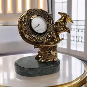 Настольные часы «Кулинар» с гномом и тортом — необычный подарок — фотография 1
