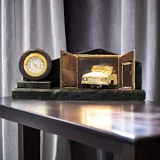 На память: Винтажные настольные часы «Авторемонт» — фотография 1