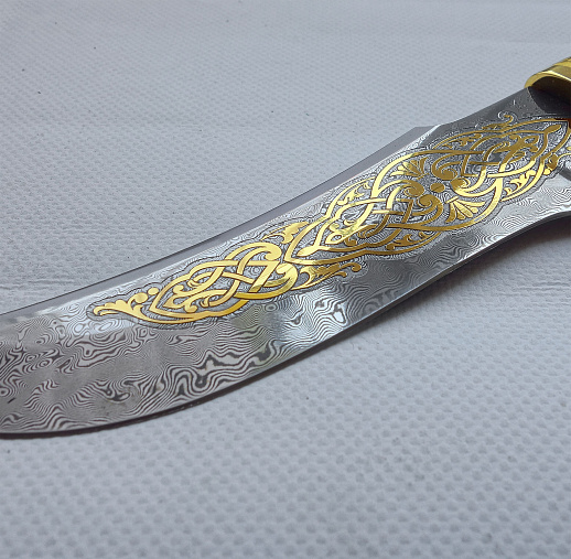 Нож "Пантера" №6 /дамаск/. Златоуст купить с доставкой Нож "Пантера" №6 /дамаск/. Златоуст
