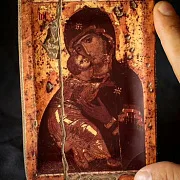 Иконка "Владимирская" Божией Матери. 15 см — красивый подарок — фотография 1