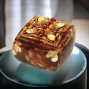 Шкатулка из янтаря для мелочей — оригинальный подарок — фотография 1