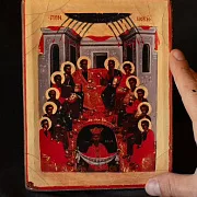 Икона "Сошествие Святого Духа" 21*18 см — необычный подарок — фотография 1