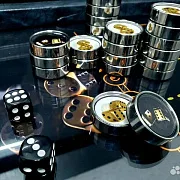 Нарды под стеклом «Классика» — красивый подарок — фотография 3