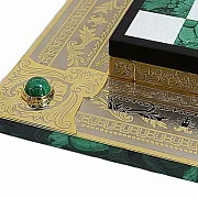 Шахматы из малахита — красивый подарок — фотография 4