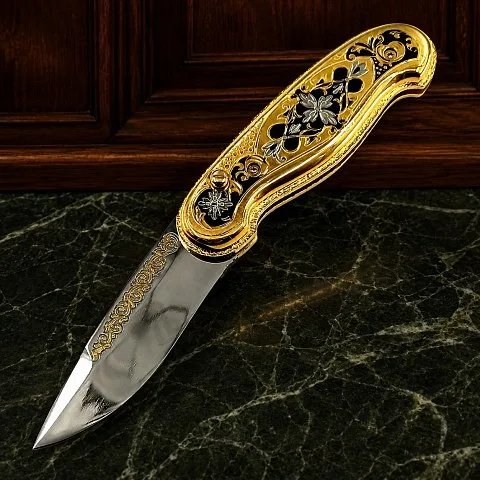 На память: Складной нож «Орнамент» №4