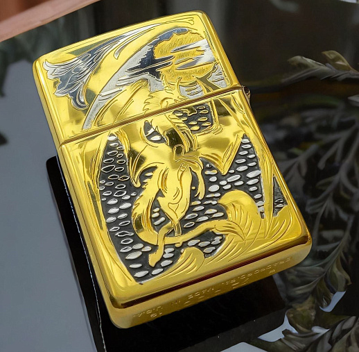 Зажигалка Zippo с гравировкой "Дракон" купить с доставкой Зажигалка Zippo с гравировкой "Дракон"