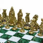 Шахматы из малахита — красивый подарок — фотография 2