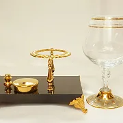 Коньячный бокал с подогревом. Златоуст — оригинальный подарок — фотография 4