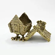 Подарочная бронзовая шкатулка «Избушка на курьих ножках» — фотография 2