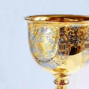 Кубок для вина "Золотой". Златоуст — красивый подарок — фотография 3