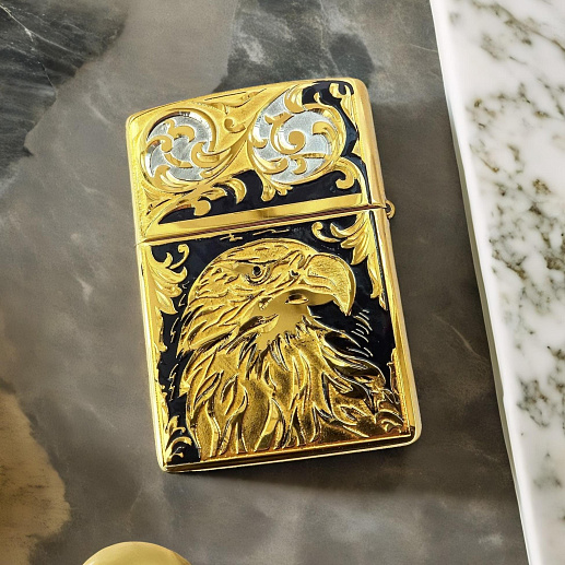 Подарочная зажигалка Zippo "Орел" № 3 купить с доставкой Подарочная зажигалка Zippo "Орел" № 3