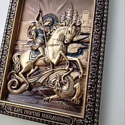 Икона Резная Георгий Победоносец в подарок — фотография 5