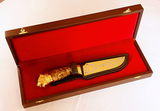 Нож "Сокол" №5 /дамаск/. Златоуст купить с доставкой Нож "Сокол" №5 /дамаск/. Златоуст